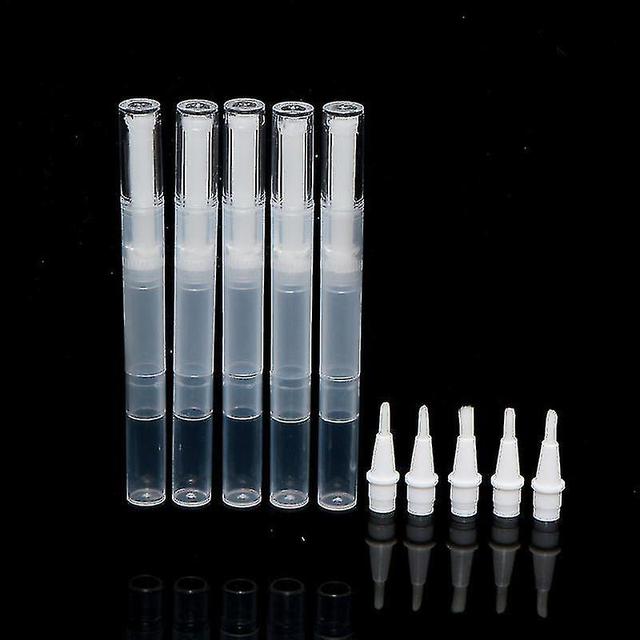 5pcs 3ml Portable Empty Pen Botttle With Brush Nail Nutrition Oil Empty on Productcaster.