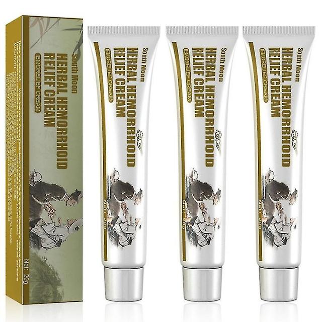 3x Chinese Herbal Hemorrhoids Cream Powerful Internal And External Mixed Anal Piles Sore Ointment Su on Productcaster.