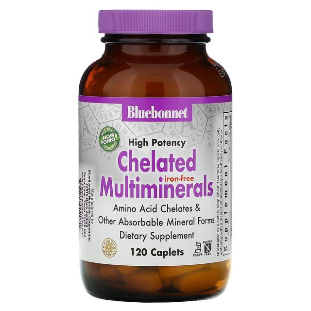 Bluebonnet Nutrition, Chelated Multiminerals, Iron Free, 120 Caplets on Productcaster.