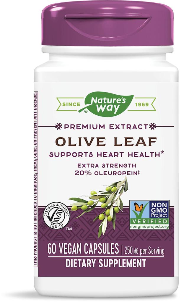 Nature's way standardized olive leaf, premium extract 20% oleuropein, 60 ct on Productcaster.