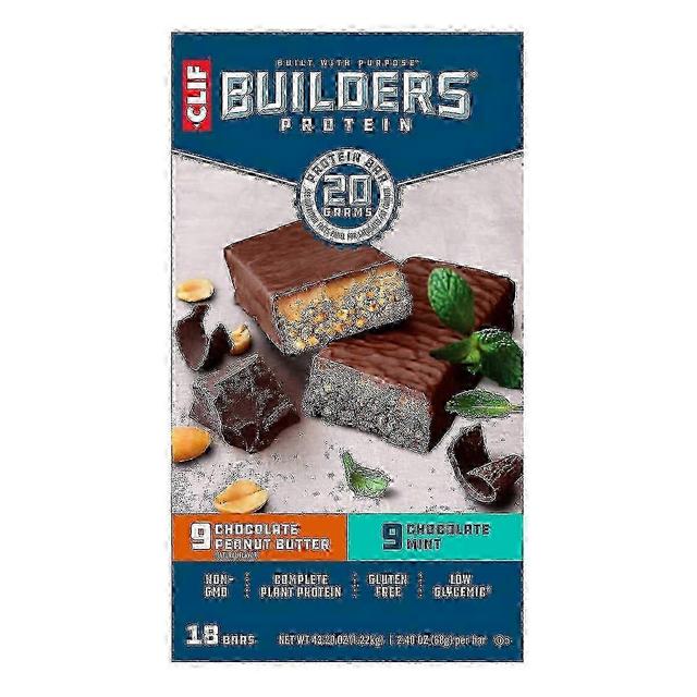 Clif Bar Clif builders proteinbar, variasjonspakke, 18 ea on Productcaster.