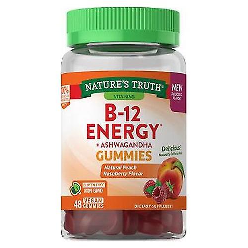 Nature's Truth B-Energized + B vitamíny, L-karnitín, ashwagandha gummies prírodná príchuť hroznová broskyňa, 48 gumičiek (balenie po 1) on Productcaster.