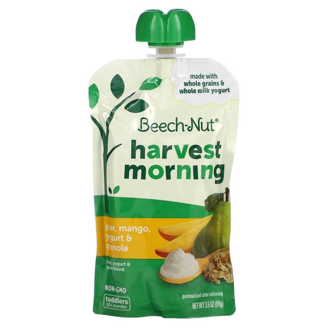 Beech-Nut, Fruit, Yogurt & Grain Blend, Harvest Morning, 12+ Months, Pear, Mango, Yogurt & Granola, on Productcaster.