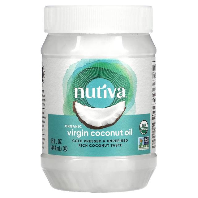 Nutiva, Olio di Cocco Vergine Bio, 15 fl oz (444 ml) on Productcaster.