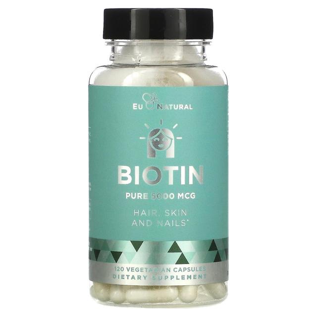 Eu Natural, Biotin, 5,000 mcg, 120 Vegetarian Capsules on Productcaster.