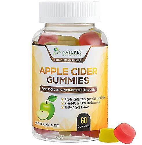 Timktv [pre-order] Apple Cider Vinegar Gummies For Natural Weight Support 500mg - Delicious Acv Gummy Vitamin With The Mother - Made From Natural N... on Productcaster.