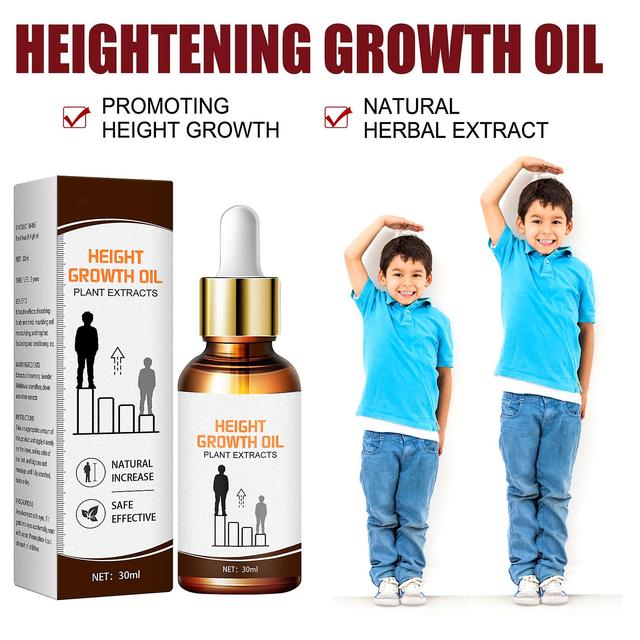 Wtowin Height Booster Drops, Height Growth Essential Oil Natural Peak Height Booster Massage Oil Stimulant For Adolescent Bone Growth 1pcs - 30ml on Productcaster.