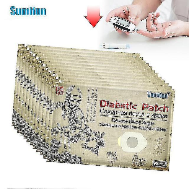 6-90pcs Diabetes Patch Niedriger Blutzuckerspiegel Nabel Aufkleber Diabetiker Saubere Blutgefäße Chinesisches Kräuter Medical Pflaster 48pcs on Productcaster.