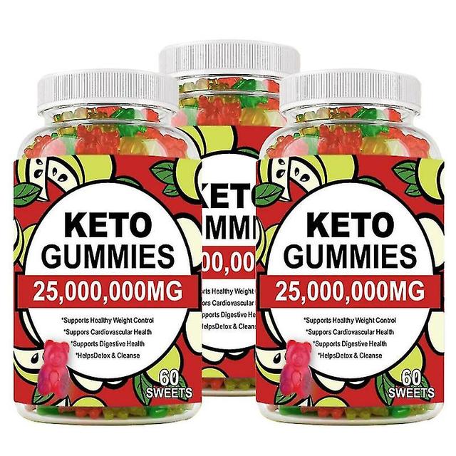 1-3bottle Ketone Slimming Gummies Apple Cider Vinegar Keto Bear Reduce Anxiety & Stress on Productcaster.