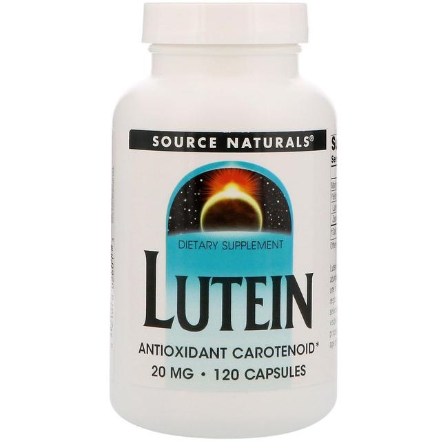 Source Naturals Fonte Naturals, Luteína, 20 mg, 120 Cápsulas on Productcaster.