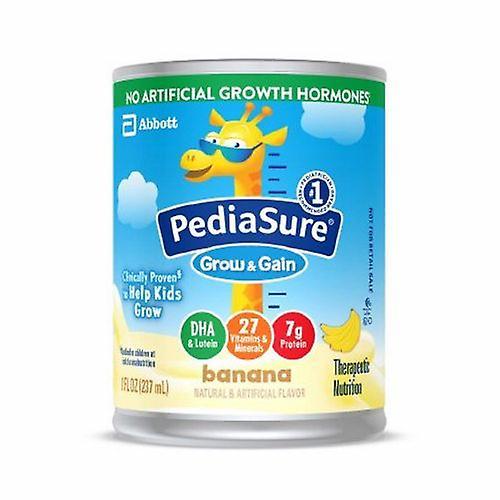 Abbott Nutrition Pædiatrisk Oral Supplement PediaSure Grow & Gain Banana Flavor 8 oz. Kan klar til brug, antal på 24 (pakke med 2) on Productcaster.