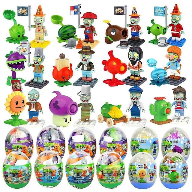 DeliaWinterfel Strange Fun- Egg Zombie, Building Blocks, Blind Box Plants, Capsule Set Capsule Toy A on Productcaster.