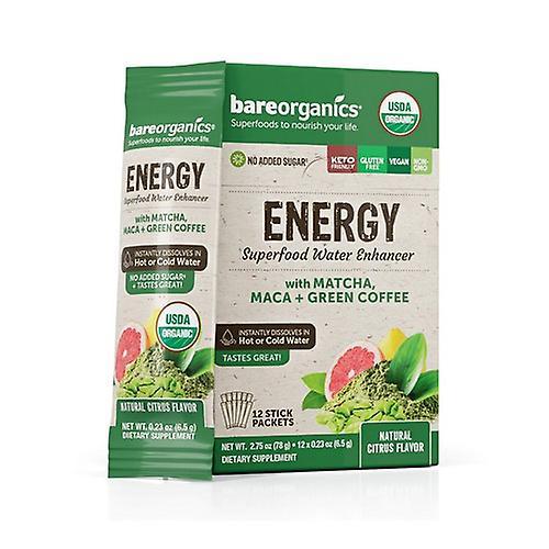 Bare Organics Energy Blend Water Enhancer, 12 Packets (Pack of 1) on Productcaster.