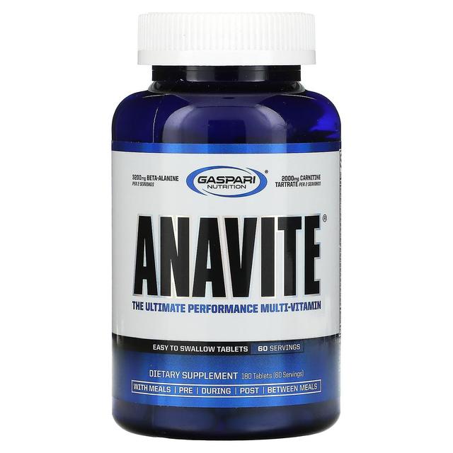 Gaspari Nutrition, ANAVITE, The Ultimate Performance Multi-Vitamin, 180 Tablets on Productcaster.