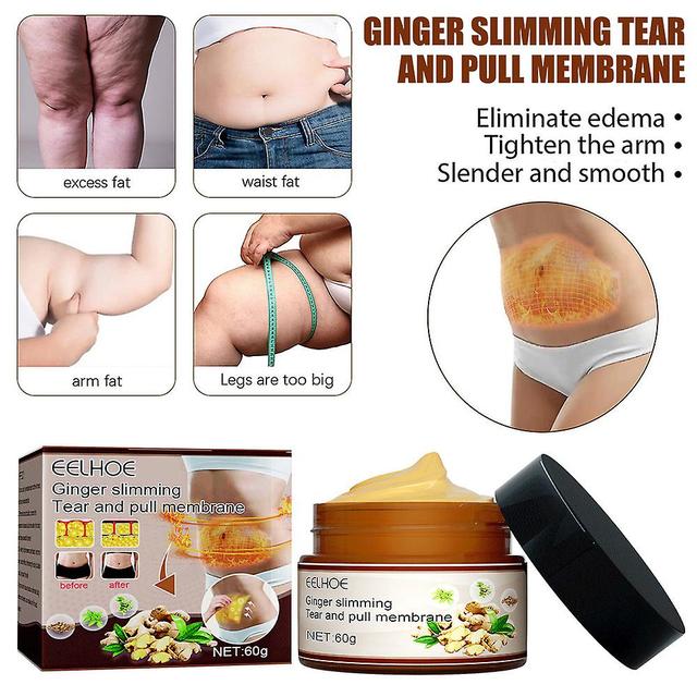 Slimming Tear And Pull Membrane Body Sculpting Fat Burning Losing Weight Ginger Tearable Mask 60g on Productcaster.