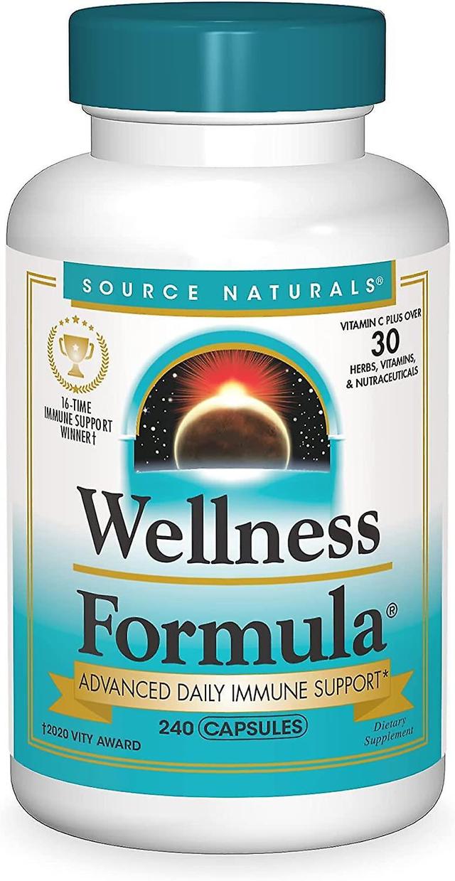 Source Naturals Bron Naturals Wellness Formula, Geavanceerde Immuun ondersteuning 240 Capsules on Productcaster.