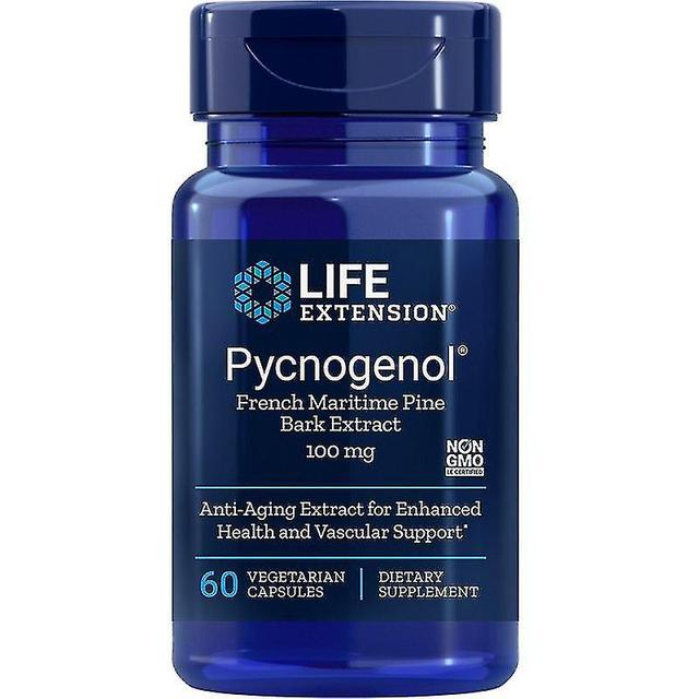 Life Extension Livsforlængelse Pycnogenol franske Maritime Pine Bark Extract 100mg Vegicaps 60 on Productcaster.