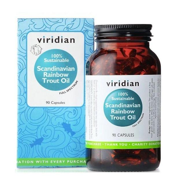 Viridian Scandinavian Rainbow Trout Oil Capsule 90 (582) on Productcaster.