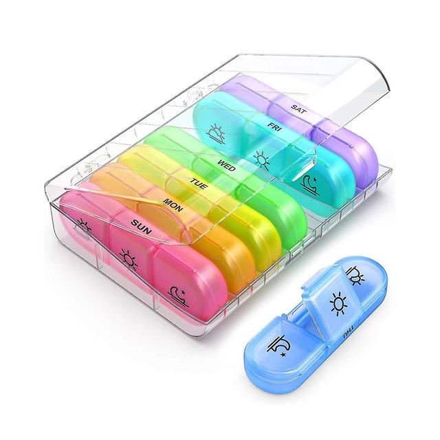 Pills Organizer For Case Portable 21 Grids Travel Medical Drugs Tablet Container B on Productcaster.