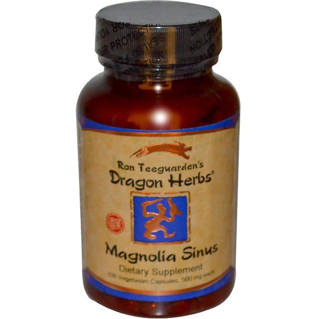 Dragon Herbs Dragon Urter, Magnolia Sinus, 500 mg, 100 Vegetariske Kapsler on Productcaster.