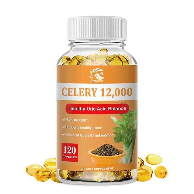 Visgaler 60/120PCS Celery Seed Extract Capsules Celery Seed Diuretic Lipid Regulating Sedative 1 Bottle 120 pills on Productcaster.