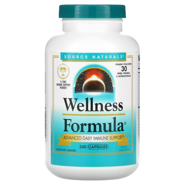 Source Naturals Lähde Naturals, Wellness Formula, Advanced Daily Immune Support, 240 kapselia on Productcaster.