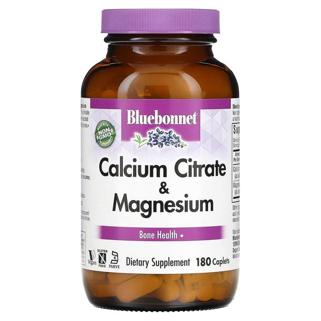 Bluebonnet Nutrition, Calcium Citrate & Magnesium, 180 Caplets on Productcaster.