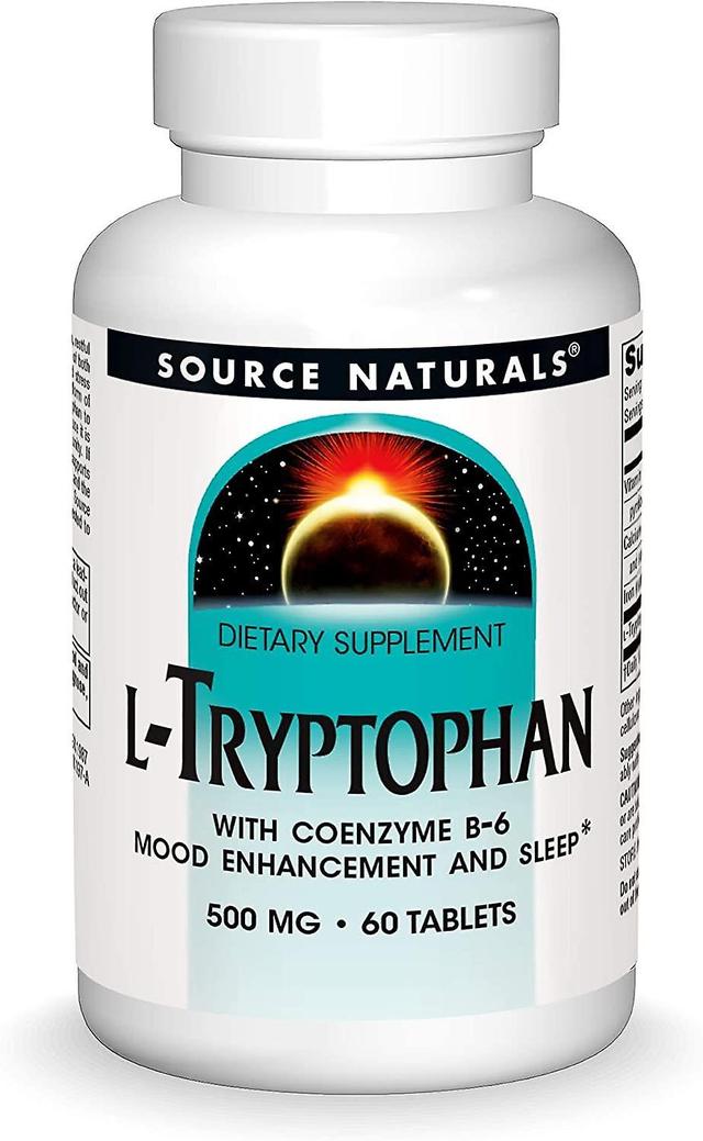 Source Naturals Källa Naturals L-tryptofan med koenzym B-6 500mg 60 tabletter on Productcaster.