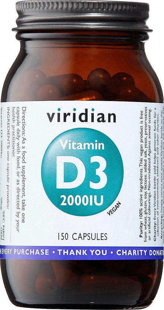 Viridian vitamin d3 2000iu 60's 150's on Productcaster.