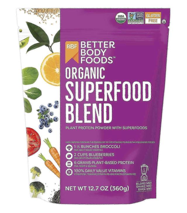 BetterBody Foods Betterbody potraviny superfood blend prášok, organické, 12.7 oz on Productcaster.