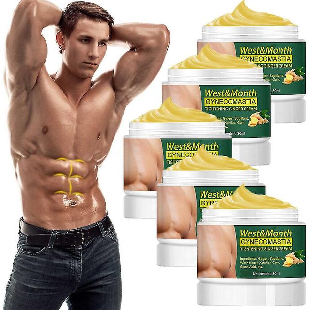 5pcs Gynecomastia Firming Ginger Cream Helps Burn Fat And Speed Up Metabolism on Productcaster.