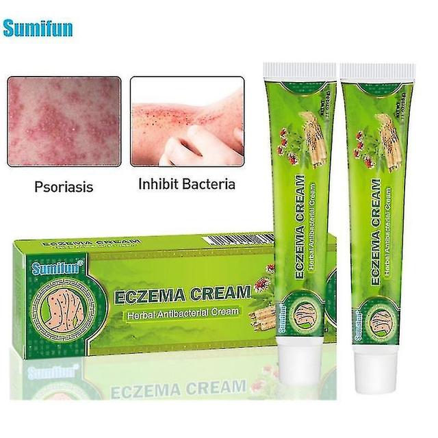 2pcs Psoriasis Antibacterial Cream Dermatitis Eczematoid Ointment Effective Anti-itch Chinese Herb M on Productcaster.