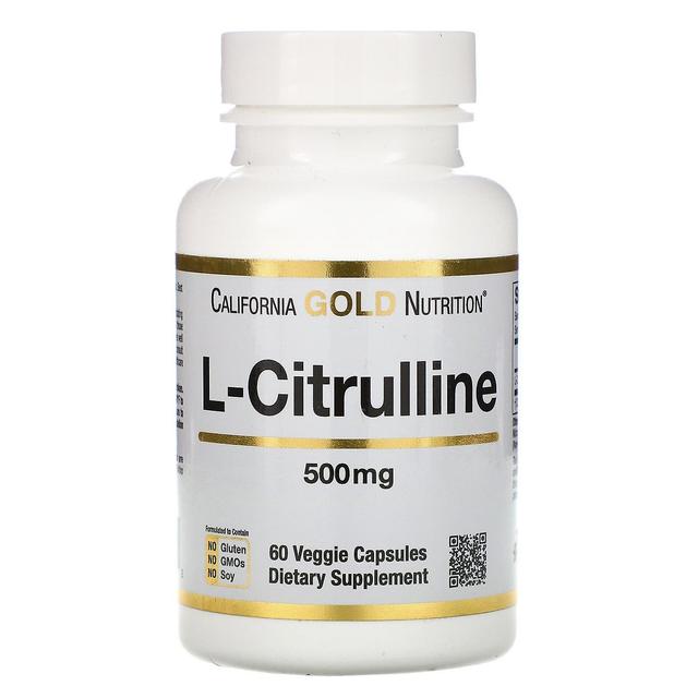 California Gold Nutrition, L-Citrulline, 500 mg, 60 Veggie Capsules on Productcaster.