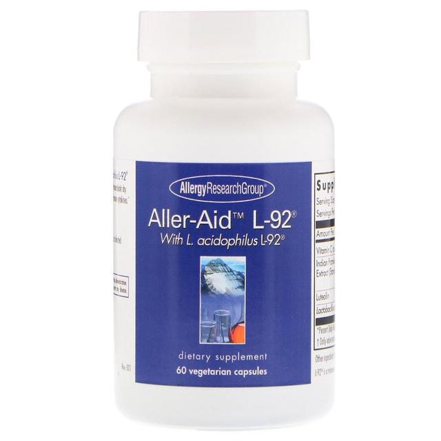 Allergy Research Group, Aller-Aid L-92 with L. Acidophilus L-92, 60 Vegetarian C on Productcaster.