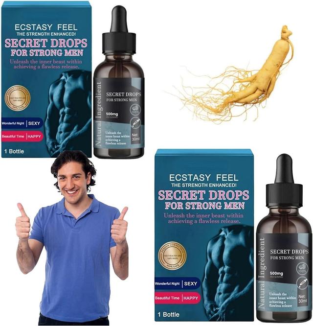 Haobuy Secret Drops For Strong Men, Men's Essential Oil, Private Body Strength Massage Essential Oil Enhanced Secret Drops Big Men Drops 2pcs on Productcaster.