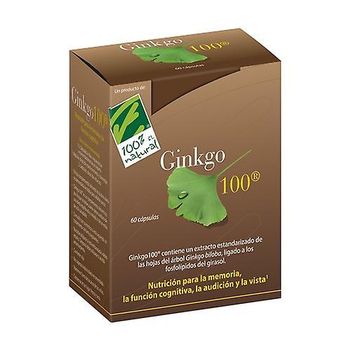 Cien por Cien Natural Ginkgo 100 60 capsules on Productcaster.