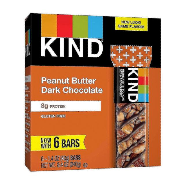 Kind Snill peanøttsmør mørk sjokolade protein barer, 6 ea on Productcaster.