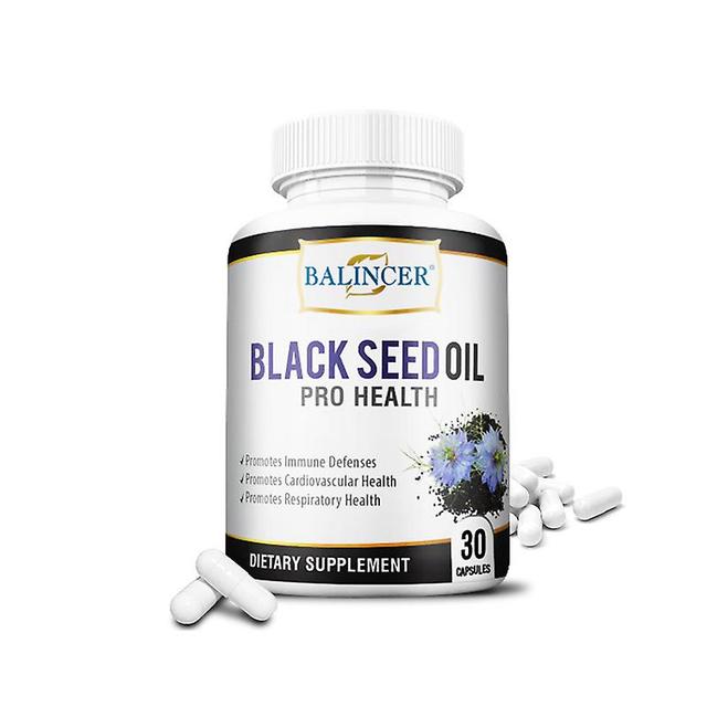 Vorallme Balincer Black Seed Oil Capsules Regulate Respiratory And Lung Discomfort, Relieve Allergy Symptoms, Improve Immunity 30 count-1 bottle on Productcaster.