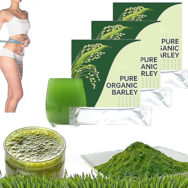 Born Pretty Barley Grass Powder 100% Pure & Organic, Organic Barley Grass Juice Powder, Barley Super Greens Powder For Stay Up Late Body Detox 3 Pack on Productcaster.