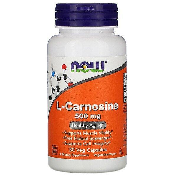 Now Foods, L-Carnosine, 500 mg, 50 Veg Capsules on Productcaster.