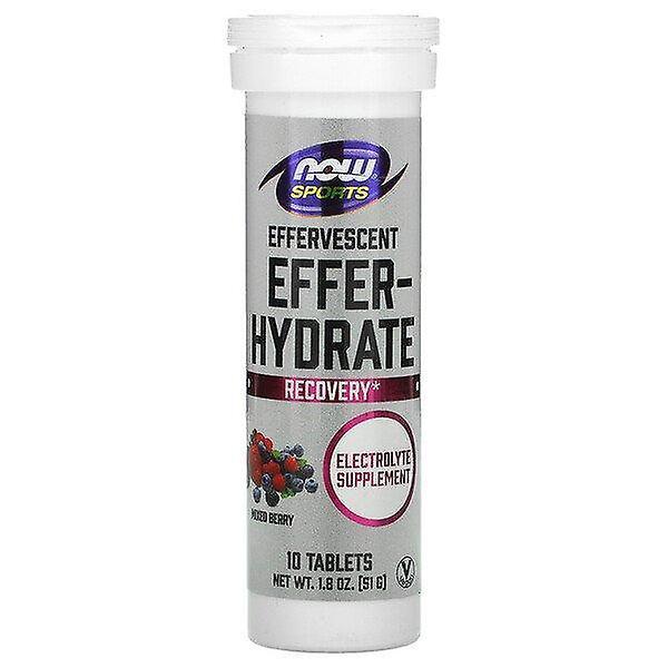 Now Foods, Sports, Effer-Hydrate, Mixed Berry, 10 Tablets, 1.8 oz (51 g) on Productcaster.