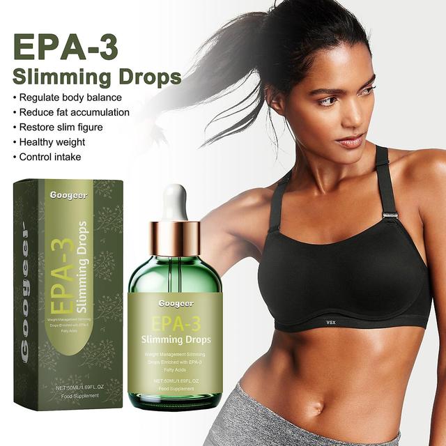 Weight Management Sliming Drops Enriched with EPA-3 Fatty Acids, EPA-3 Slimming Drops, Natural Metabolism Booster, Reduce fat accumulation 50ml-1pc on Productcaster.