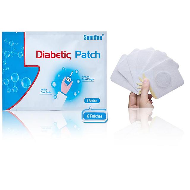 Qian Nuevo 2019 6pcs / bag parche diabético estabiliza el equilibrio de azúcar en la sangre Reducir el contenido de glucosa Hierbas naturales Yeso ... on Productcaster.