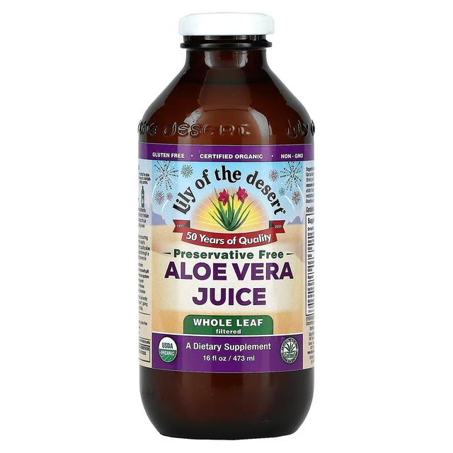 Lily Of The Desert Lírio do Deserto, Suco de Aloe Vera, Folha Inteira, Filtrado, 16 fl oz (473 ml) on Productcaster.