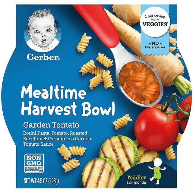 Gerber, Mealtime Harvest Bowl, 12+ Mesi, Garden Tomato, 4.5 oz (128 g) on Productcaster.