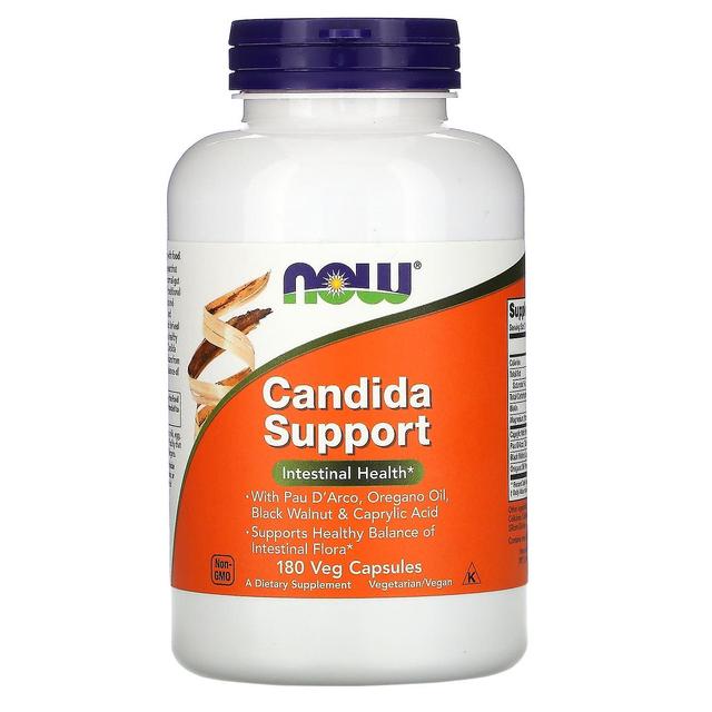 NOW Foods, Candida Support, 180 kasviskapselia on Productcaster.