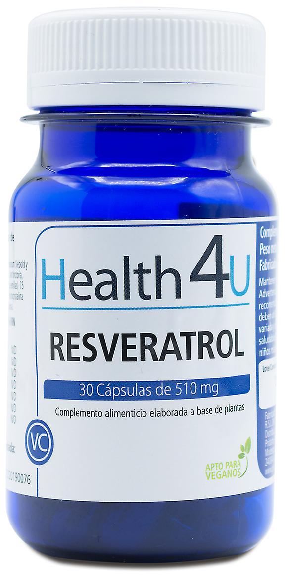 Health 4U Resveratrol 510 mg 30 Capsules on Productcaster.