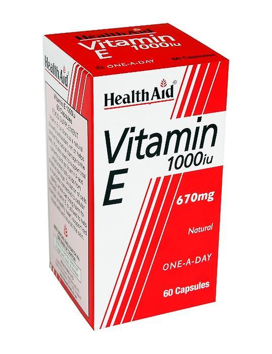 Health Aid Vitamin E 1000iu Natural, 60 Capsules on Productcaster.