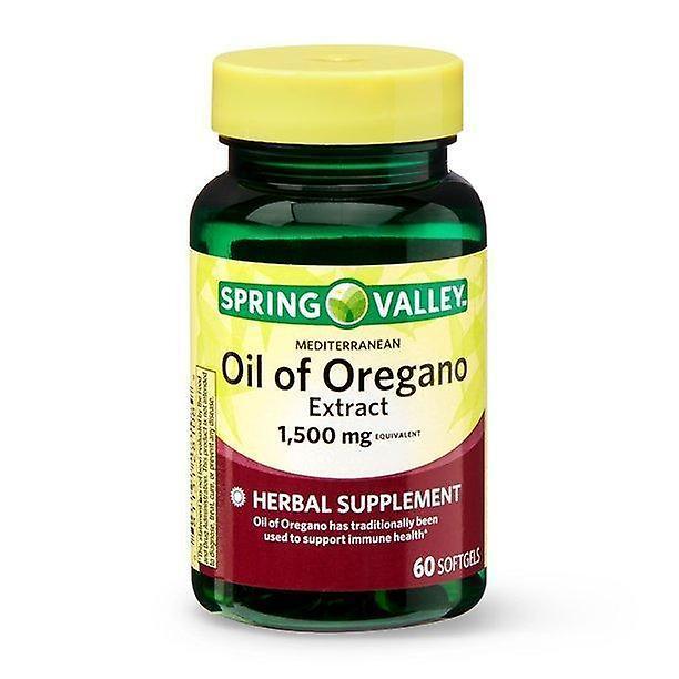 Spring valley mediterranean oil of oregano extract softgels, 1,500 mg, 60 count on Productcaster.