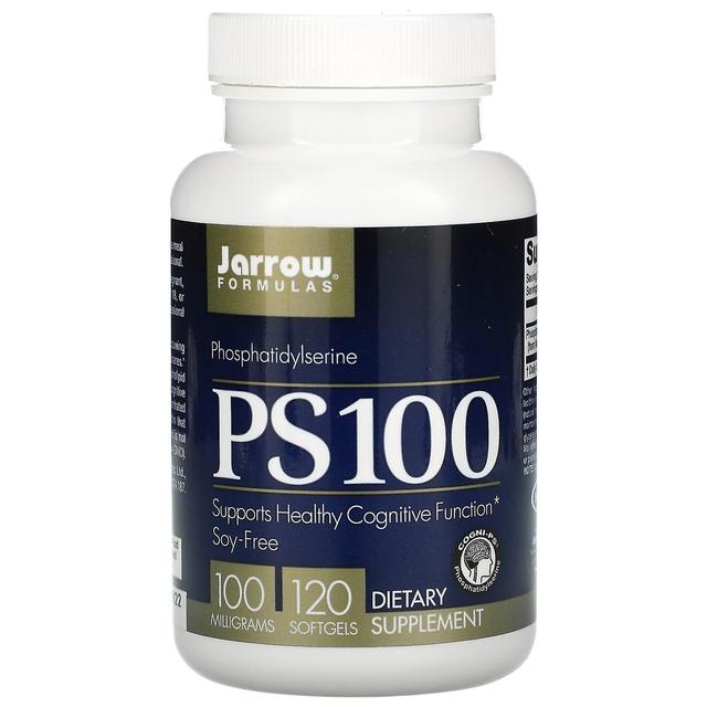 Jarrow Formulas Jarrow-kaavat, PS 100, fosfatidyyliseriini, 100 mg, 120 pehmeää geeliä on Productcaster.